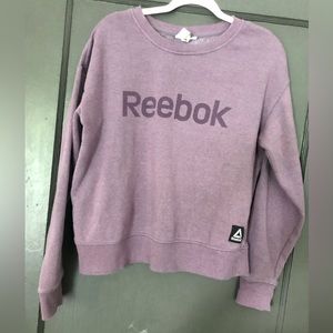 Women’s large Reebok purple crew neck sweater